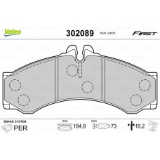 302089 VALEO Комплект гальмівних колодок дисковий гальм