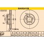 BAR24128 BARUM Гальмівний диск
