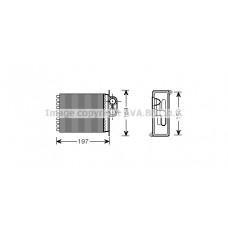 MSA6400 AVA QUALITY COOLING Теплообмінник обігрів салону