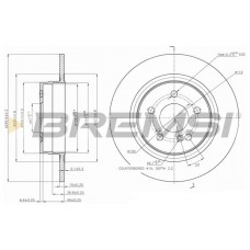CD7691S BREMSI Гальмівний диск