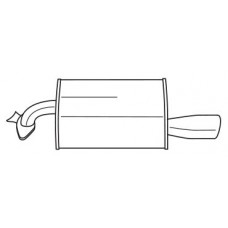 75619 SIGAM Глушник вихлопних газів кінцевий