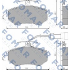FO 488681 FOMAR Friction Комплект гальмівних колодок дисковий гальм