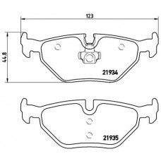 P 71 006 BREMBO Комплект гальмівних колодок дисковий гальм