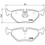 P 71 006 BREMBO Комплект гальмівних колодок дисковий гальм