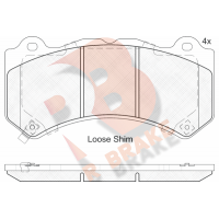 RB2164 R BRAKE Комплект гальмівних колодок дисковий гальм