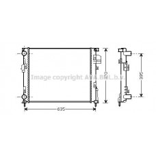 RTA2303 AVA QUALITY COOLING Радіатор охолодження двигуна