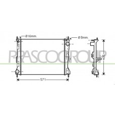 DS011R010 PRASCO Радіатор охолодження двигуна