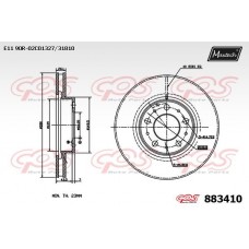 883410 MAXTECH Гальмівний диск