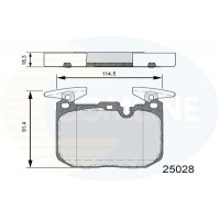 CBP06110 COMLINE КомплеК т гальмівних колодок, дискове гальмо