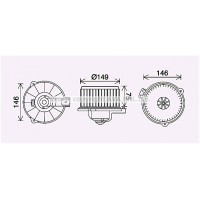 TO8735 AVA QUALITY COOLING Вентилятор салону