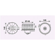 TO8735 AVA QUALITY COOLING Вентилятор салону