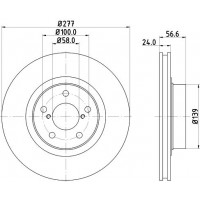8DD 355 129-421 HELLA PAGID Гальмівний диск