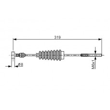 1 987 482 157 BOSCH Тросик, cтояночный тормоз