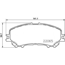 P 56 100 BREMBO Комплект гальмівних колодок дисковий гальм