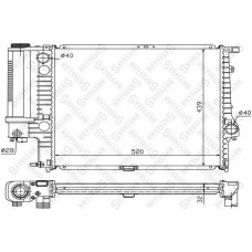 10-25024-SX STELLOX Радіатор охолодження двигуна