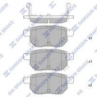 SP2094 Hi-Q Комплект гальмівних колодок дисковий гальм