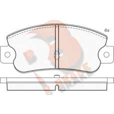 RB0490 R BRAKE Комплект гальмівних колодок дисковий гальм
