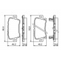 0 986 494 249 BOSCH Комплект гальмівних колодок дисковий гальм