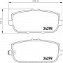 8DB 355 006-781 HELLA Комплект гальмівних колодок, дискове гальмо