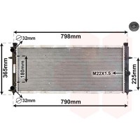 58002094 VAN WEZEL Радіатор охолодження двигуна