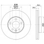8DD 355 109-661 HELLA PAGID Гальмівний диск