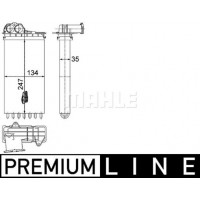 AH 194 000P MAHLE Теплообмінник обігрів салону