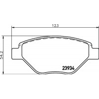 MDB2591 MINTEX Комплект гальмівних колодок дисковий гальм