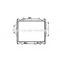 TO2249 AVA QUALITY COOLING Радіатор охолодження двигуна