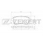 BS-2945 ZEKKERT КомплеК т гальмівних колодок, дискове гальмо
