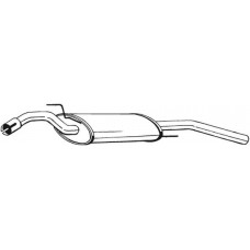 279-483 BOSAL Глушник вихлопних газів кінцевий
