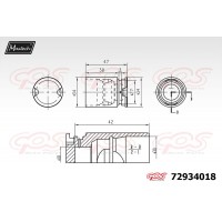 72934018 MAXTECH Поршень корпус скоби гальма