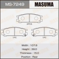 MS-7249 MASUMA Комплект гальмівних колодок