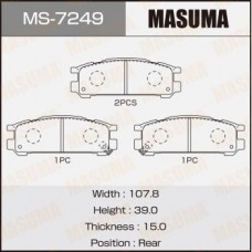 MS-7249 MASUMA Комплект гальмівних колодок