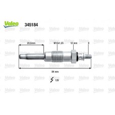345184 VALEO Свічка розжарювання