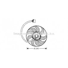 VN7520 AVA QUALITY COOLING Вентилятор охолодження двигуна