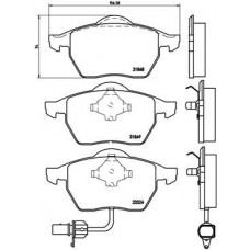 P 85 060 BREMBO Комплект гальмівних колодок дисковий гальм