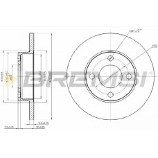 CD6048S BREMSI Гальмівний диск