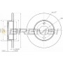 CD6048S BREMSI Гальмівний диск