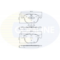 CBP06003 COMLINE КомплеК т гальмівних колодок, дискове гальмо