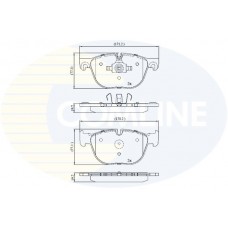 CBP06003 COMLINE КомплеК т гальмівних колодок, дискове гальмо
