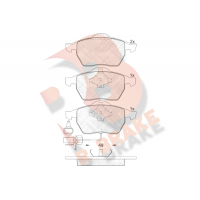 RB1384 R BRAKE Комплект гальмівних колодок дисковий гальм