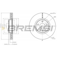 CD7996V BREMSI Гальмівний диск
