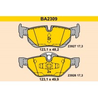 BA2309 BARUM Комплект гальмівних колодок дисковий гальм