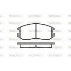 P2573.00 WOKING Комплект гальмівних колодок дисковий гальм