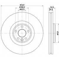 8DD 355 131-961 HELLA Гальмівний диск