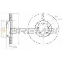 CD7555V BREMSI Гальмівний диск