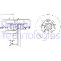 BG2714 DELPHI Гальмівний диск