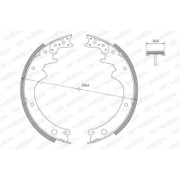 152-2278 WEEN Комплект гальмівних колодок