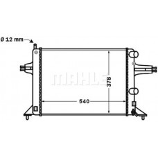 CR 1494 000S MAHLE Радіатор охолодження двигуна