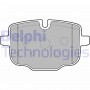 LP2246 DELPHI Комплект гальмівних колодок дисковий гальм